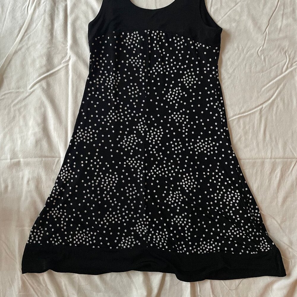 Jessica Polka Dot Black & White 60s Style Mod Midi Dress - Picture 6 of 13